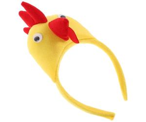 PRETYZOOM Funny Chicken Headband for Adults Plush Animal Hair Accessory with Yellow Cartoon Design, Easy to Use and Fits Hair Types, for Festival and Casual Events
