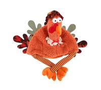 PRETYZOOM Funny Plush Turkey Hat Lightweight Thanksgiving Costume Accessory for All Ages Reusable and Comfortable Headwear for Halloween Party Role Play and Festive Dress-up Events