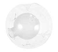 PRETYZOOM G9 Glass Lamp Shade Double Layer Round Globe, 2cm Base, Chandelier Globe Shade for Living Room and Restaurant Pendant Lights