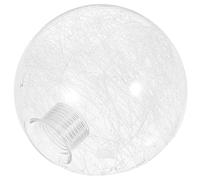 PRETYZOOM G9 Globe Glass Lamp Shade Clear Threaded Dome Lampshade Light Bulb Guard Cover Replacement for Pendant Chandelier Wall Sconce 10X10CM