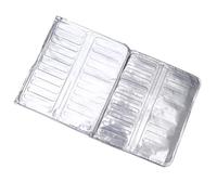 PRETYZOOM Gas Stove Splash Guard Heat-Resistant Fire Shield Panel 39cm X 84cm Aluminum Splatter Screen for Single Burner Kitchen Cooking Protection