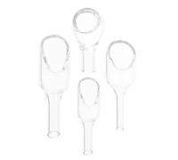PRETYZOOM Glass Weighing Funnels 4pcs Laboratory Equipment for Pharmaceutical Formulation and Science Settings with Measuring Function