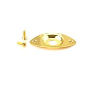 PRETYZOOM Gold Recessed Guitar Jack Plate Set Gt20 Metal Electric Guitar Output Socket Replacement Professional Fittings for Instrument Accessories