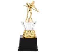 PRETYZOOM Golden Billiards Trophy with Stable Base and Easy to Display Design, 8-inch Plastic Pool Table Award for Snooker Party Trophy Cup Presentations and Tournament Winner Prizes