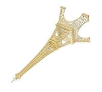 PRETYZOOM Golden Iron Eiffel Tower Model Luxurious Artistic Table Decor for Party Resists Fading Strong Visual Impact Living Room Present
