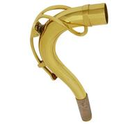 PRETYZOOM Golden Tenor Saxophone Neck Replacement with Silver-plated Brass, High Hardness for Optimized Sound Quality, Suitable for Saxophone Accessories and Adult Players