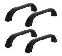 PRETYZOOM Grab Handles Ergonomic Design for Universal to Interior and Automotive 4pcs, Black Pp Polypropylene Material with Textured Matte Surface Grip and Reduce Arm Fatigue Truck SUV