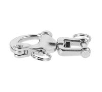 PRETYZOOM Grade Quick Release Snap Shackle Stainless Steel Handpull Jaw Shackle for Sailing Rigging Secure Locking Spring Heavy Duty Swivel Clip for Boats and Yachts Load Capacity
