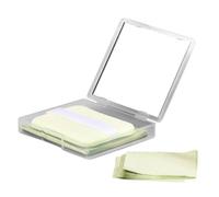 PRETYZOOM Green Tea Oil Blotting Sheets with Mirror for Face Quick Absorbing Facial Oil Control Paper for Oily Skin Blotting Tissues to Reduce Shine and Tighten Pores Portable for Men and