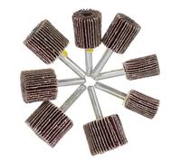 PRETYZOOM Grinding Heads Abrasive Flap Wheels 8Pcs Sandpaper Wheels for Electric Drill Suitable for Metal Wood Plastic Polishing and Surface Finishing Random Style