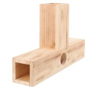 PRETYZOOM Guinea Pig Tunnel Hideout Resting Feet Cultivating Abilities Wooden Small Beige Hamster Tunnel for Small Pets