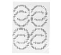 PRETYZOOM Guitar Inlay Stickers Beautiful and Unique Design for Acoustic Guitar 8pcs Sound Hole Paper Material Decals to Replace Old or Broken Not Easy to Fade and Musicians