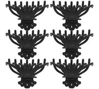 PRETYZOOM Hair Accessories Hair Claw Clips Made of Iron and Acrylic Extra Large 6pcs Minimalist Black Easy to Use and Strong Hold for Women for Daily Wearing and Cooking