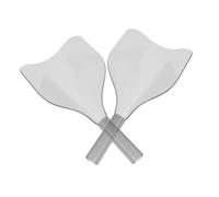 PRETYZOOM Hairdressing Face Protective Shield Haircut Face Mask Shield 2Pcs PET Comfortable Handle Mess-Free Hair Styling Home Hair Care