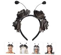 PRETYZOOM Halloween Butterfly Floral Headband Lightweight Hair Hoop for Women Cosplay Party Masquerade Carnival Accessory Comfortable Halloween Flower Crown for Festive Dress Up
