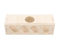 PRETYZOOM Hamster Hiding Tunnel Hideout Rat Hideout Multi-purpose Reducing Damage Wood Beige Small Animal Shelter for When You Are Not at Home