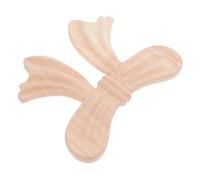 PRETYZOOM Hand Carved Wooden Bow Appliques Decorative Center Onlays for Furniture and Walls Unpainted European Style Relief Carved Cutouts for Door Cupboard Dresser Elegant Romantic Home