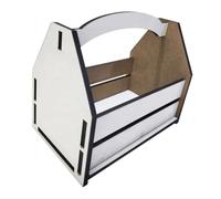 PRETYZOOM Handheld Basket Beer Carrier Handle Cooler Box for Drinks Sublimation Blank Storage Basket for Home
