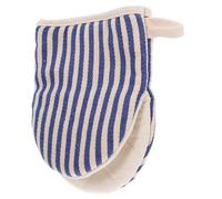 PRETYZOOM Heat Resistant Oven Gloves Microwave Oven Mitts Blue Cotton Insulation Comfortable Kitchen Mitts for Home Kitchens Baking