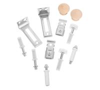PRETYZOOM Heavy Duty Metal Bifold Door Hardware Kit with Pivot Hinge Guide Wheel and Bracket for Sliding Folding Closet Wardrobe Doors Surface Treated Repair Replacement Parts for Compact