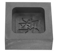 PRETYZOOM High Purity Graphite Ingot Mold Crucible for Casting DIY Melting Volume Triangle Shape Corrosion Refining