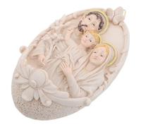 PRETYZOOM Holy Family Wall Hanging Sculpture Featuring Sacred Virgin Mary and Jesus Religious Catholic Home Accent with Detailed Design for Living Prayer Space