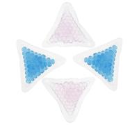 PRETYZOOM Ice Packs Gel Therapy Compress 4pcs Triangle Hot Cold Packs for Toothache and Trauma Relief, Blue PVC Material