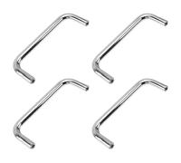 PRETYZOOM Industry Equipment Iron Pull Handles 4Pcs Solid U-Shaped Round Bar 100Mm Hole Spacing, Suitable for Automation Machines