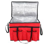 PRETYZOOM Insulated Food Carrier with Cup Holders Large Portable Thermal Bag for Picnics Catering and Outdoor Events for Hot Cold Food Transport