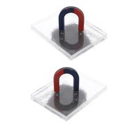 PRETYZOOM Iron Powder Box with Magnetic Iron Filings for Magnetic Field Experiments, Plastic Material, Easy Operation, Science Experiment Activity Tool for Teachers and Students