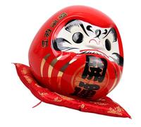 PRETYZOOM Japanese Ceramic Egg Figurine Wealth Statue Decor Traditional Lucky Doll Ornament for Home and Office with Random Style Porcelain Craft