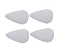 PRETYZOOM Jazz Guitar Stainless Steel Plectrums 4Pcs for Acoustic Bass Ukulele Electric Guitars Double-Sided Glossy Metal Picks for Everyday Practice