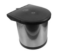 PRETYZOOM Kitchen Cabinet Trash Can 8l Black Plastic Swing-out Bin