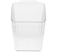 PRETYZOOM Kitchen Hanging Waste Basket Plastic over Cabinet Trash Can with Front U-shaped Opening for Kitchen Scraps and Recycling Storage