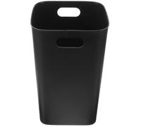 PRETYZOOM Kitchen Trash Can No Lid Garbage Bucket 11.99x7.98x7.07in Plastic Large Open Design Easy to Discard Garbage Black Stylish Look Suitable for Office and Bedroom