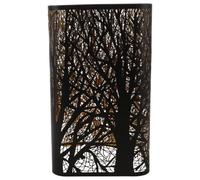 PRETYZOOM Lampshade Lighting Accessories Metal Artistic Forest Design, Rectangular with Decorative Hollow Lamp Shade Resistant to Deformation Bedroom and Living Room