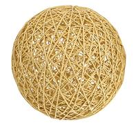 PRETYZOOM Lampshade Rattan Lamp Shade Rustic Lamp Shade Lamp Shades for Home Linen Lamp Cover Semicircle Mat Small Wire Basket Hammock Boho Weave Dome Light Cotton Linen Halloween Baby