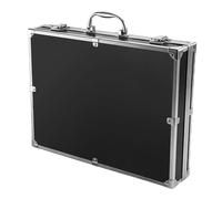 PRETYZOOM Large Capacity Aluminum Alloy Makeup Box with Lockable Design and Abs Plastic Material, Multi-Function Parts Box Suitable for Business and Workplace Storage of Tablets and Jewelry