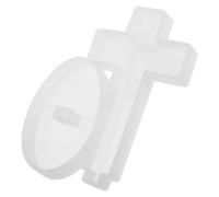 PRETYZOOM Large Cross Silicone Mold for Plaster Resin Crafts Base, Retro Aromatherapy Candle Making Mould for DIY Home Decor and Soap Casting