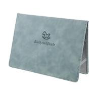 PRETYZOOM Leather Birth Certificate Holder for Newborns Retro Cartoon Pattern Protective Folder for Certificates and Documents Leather Case with Fine Craftsmanship Practical Storage Sleeve