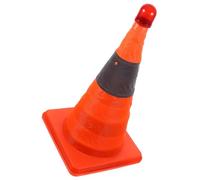 PRETYZOOM LED Traffic Safety Cone Multi Purpose Collapsible Warning Cone with LED Light for Emergency Use Portable Traffic Sign with Reflective Surface and Non Slip Base
