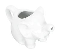 PRETYZOOM Little Elephant Milk Pitcher Ceramic Creamer Jug Mini Animal Shaped Milk Kettle for Coffee Sauce Juice Kitchen Use 3.35X2.17X1.77In