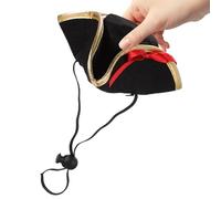 PRETYZOOM Lovely Puppy Hat Pirate Style Polyester Pet Headwear Lightweight Supple to Wear Adorable and Creative Kitten Cat Hat for Gathering and Other Occasions