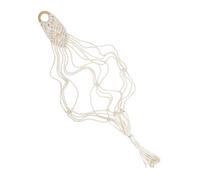 PRETYZOOM Macrame Ukulele Hanger Wall Mount Guitar Holder Handmade Cotton Rope Instrument Display Decorative Pendant for Music Lovers Home Garden