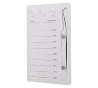 PRETYZOOM Magnetic Acrylic Eyelash Pallet for Extension Grafting with Scale Makeup Tool for Professional Beauty Salons and Individual Use White Eyelash Extension Tray Enhances Application