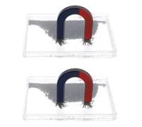PRETYZOOM Magnetic Iron Powder Shavings Box for Magnet Science Experiments with Plastic and Iron Material, Demonstrates Magnetic Field Lines and Supports Classroom Learning for Teachers