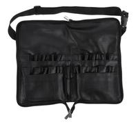 PRETYZOOM Makeup Brush Fanny Pack Large Capacity Cosmetic Organizer Bag Zipper Pu Leather Travel Makeup Holder for Women Portable Cosmetic Storage Waist Bag Belt Strap