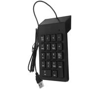 PRETYZOOM Mechanical Number Pad USB Number Pad Accessory Compact 19 Keys Wired Keyboard Black for Banking Industries Efficient Input and Portable Design for Input Large Amounts of Numerical