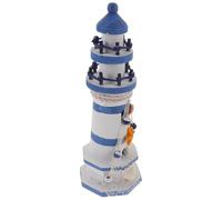 PRETYZOOM Mediterranean Lighthouse Ornament Wooden Nautical Lighthouse Decor Home Desktop Ornament Graduation Time Decoration Wear Resistance Bedroom Birthday