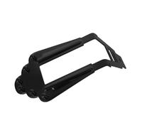 PRETYZOOM Metal 6-string Guitar Tailpiece Bridge Replacement with Mounting Screws, Black Hardtail Jazz Guitar Bridge for DIY Instrument Repair and Upgrade